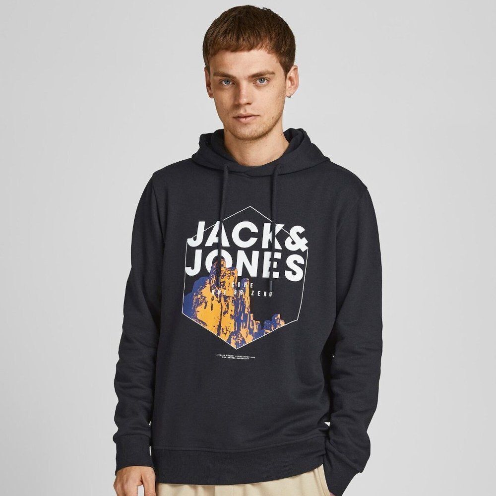 Jack & Jones Men's Kalf Graphic Hoodie
